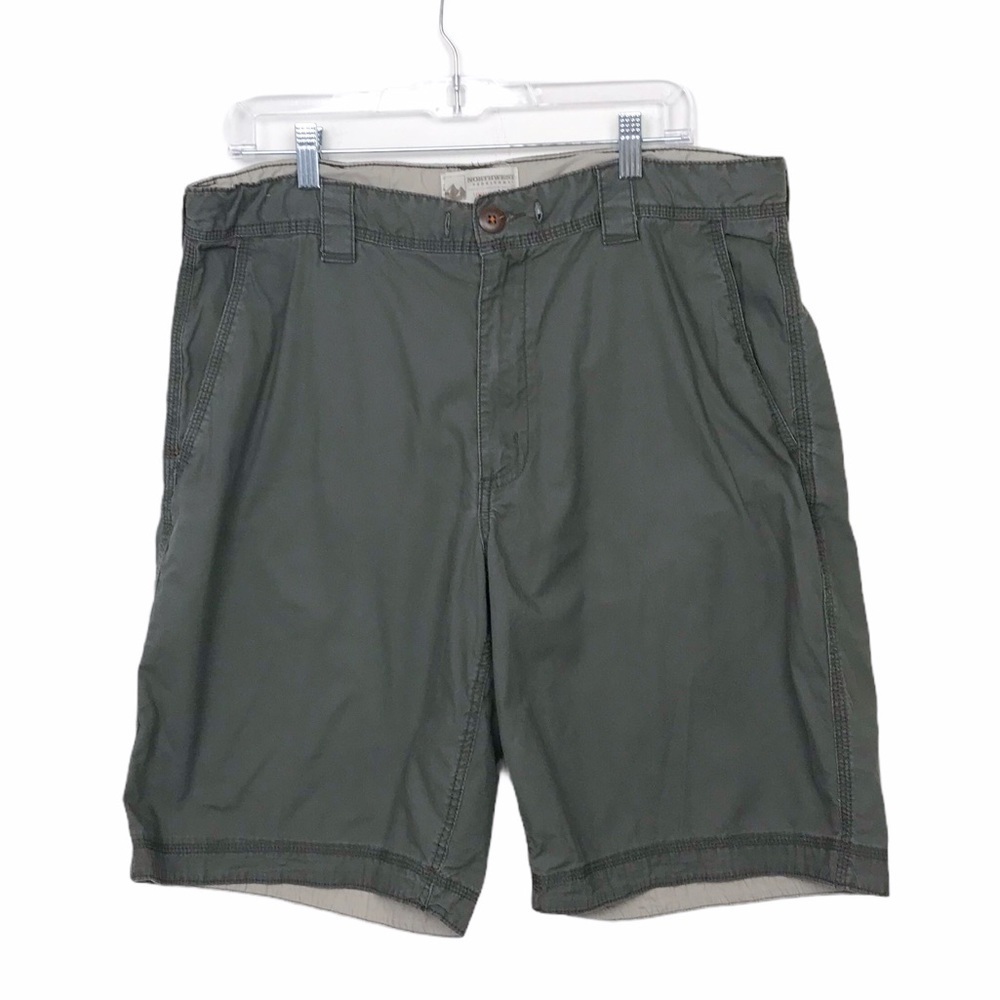 Northwest Territory Green Gray Cotton Shorts W38